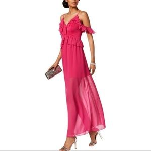 BCBG Fuschia Gown Dress Size 2
